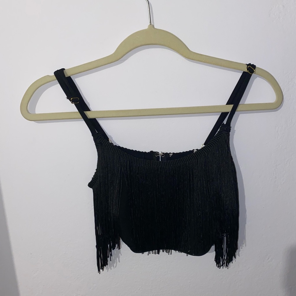 Fringe crop top